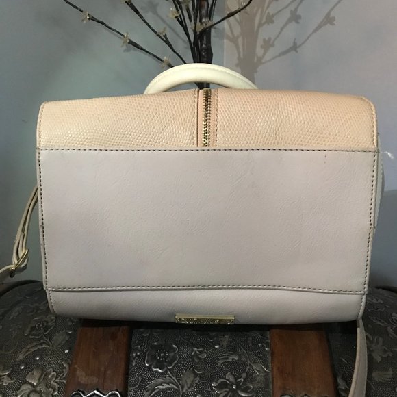 DANIELLE NICOLE TAUPE VEGAN LEATHER "ALEXIS" BAG - Picture 4 of 13